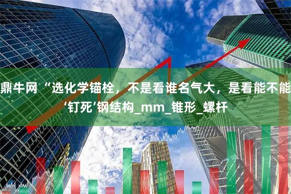 鼎牛网 “选化学锚栓，不是看谁名气大，是看能不能‘钉死’钢结构_mm_锥形_螺杆